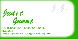 judit gnamt business card